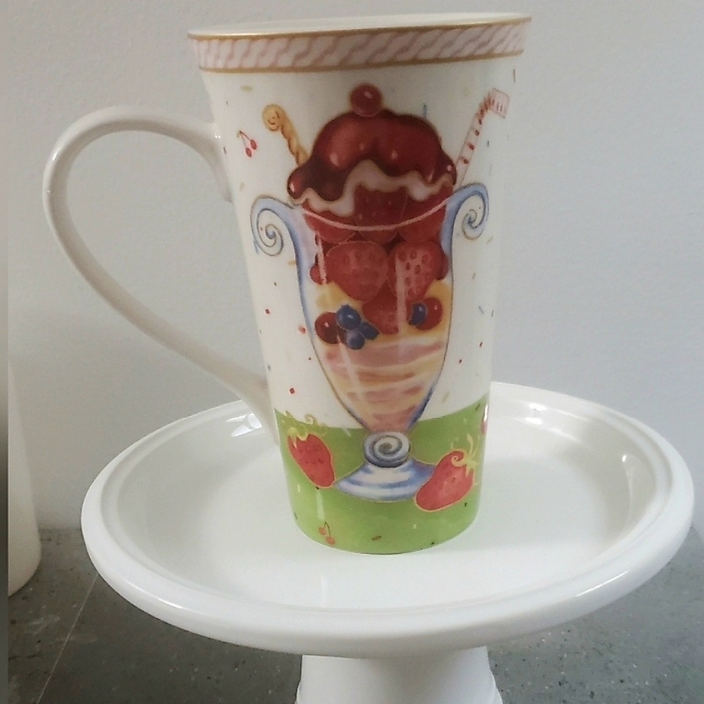 Ice Cream Themed Tall Mug